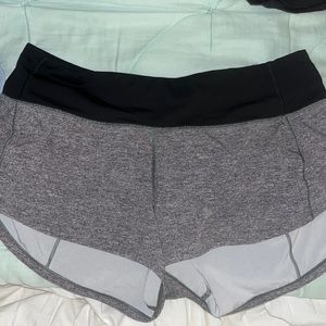 Grey Lululemon shorts. Length 2.5. Size 4